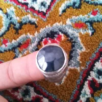 انگشتر با سنگ یاقوت معدنی طبیعی|جواهرات|چگنی, |دیوار