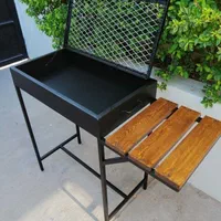 میز و صندلی کافه و رستوران.باغی.اتش دان و باربیکیو|میز و صندلی غذاخوری|شیراز, گچی|دیوار