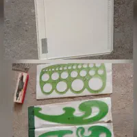 تخته رسم .شابلون.اتود.گونیا.نقاله