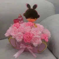 باکس گل رز جاودان صورتی برای دیدنی نوزاد|گل مصنوعی|اصفهان, شهرک امام خمینی|دیوار