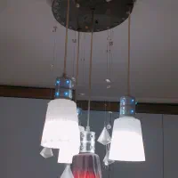 لوستر  چراغ آویز نا منظم  4 شعله