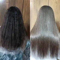 خدمات کراتین و احیا و صافی مو