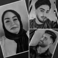نقاشی چهره سیاه قلم و رنگی