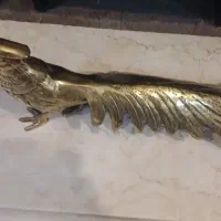 طاوس طلایی از جنس برنج