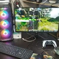 کامپیوتر گیمینگ و مانیتور ۲۴ اینچ