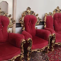 مبل ۹ نفره سلطنتی سفارشی همراه با عسلی