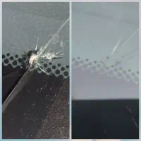 ترمیم سنگ خوردگی و ترک خوردگی شیشه در محل شما