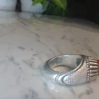 عقیق یمن با رکاب دست ساز تبریز ۳۸ گرم|جواهرات|تهران, فلسطین (میدان انقلاب)|دیوار