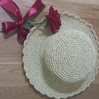 کلاه ساحلی رافیا