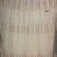 پرده تور پلیسه صورتی شیک
