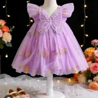 پیراهن دخترانه پرنسسی وارداتی از دبی