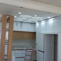 اجرای انواع کناف.تی وی وال.تایل ۶۰در۶۰.سقف کشسان|خدمات پیشه و مهارت|آبیک, |دیوار
