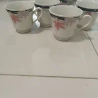 فنجان نعلبکی چینی قدیم ۵عددو ۷عدد هم فنجان تک|فعالیت داوطلبانه|لاهیجان, قیام|دیوار