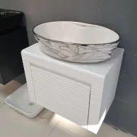 روشویی کابینتی pvc سفید