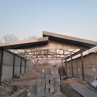 اجرای شیروانی آلاچیق سوله سردرب