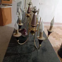 لوستر پنج شاخه سالم|لوستر و چراغ آویز|سیرجان, |دیوار