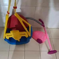 تاب بچه گانه و جارو برقی اسباب بازی