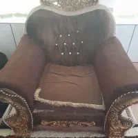 مبل قهوه ای ۷ نفره|مبلمان خانگی و میز عسلی|کازرون, |دیوار