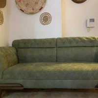 کاناپه سه نفره در حد نو|مبلمان خانگی و میز عسلی|کرج, فاز ۳ مهرشهر|دیوار