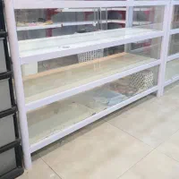 ویترین سه طبقه سفید