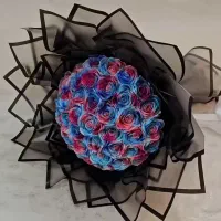 گل رز روبانی