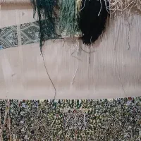 فرش ابریشم رو پشتی