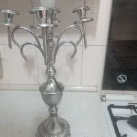 شمعدان نقره ای|کلکسیون اشیاء عتیقه|فولادشهر, مسکن مهر فولادشهر|دیوار