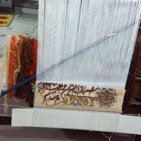 دار قالی با نخ و کلیه وسایل بافت