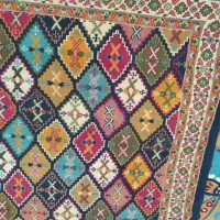 گلیم فرش|گلیم، جاجیم، گبه|دزفول, |دیوار
