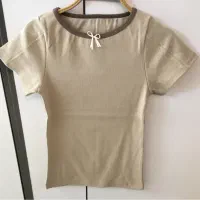 تیشرت یقه قایقی پنبه کبریتی|لباس|قم, بلوار امین و ساحلی|دیوار