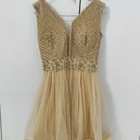 لباس مجلسی طلایی