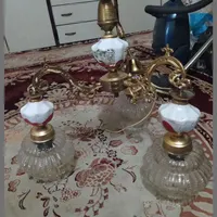 لوستر سه شاخه برنزی