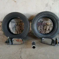 لاستیک و آینه بغل پراید