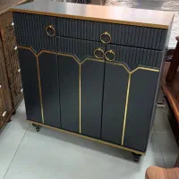 جا کفشی دو درب تک کشو چوبکده اهورا|جاکفشی، کمد، دراور|الوند, |دیوار