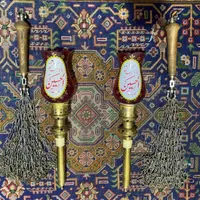 لاله برنجی و زنجیر علامت محرم|کلکسیون اشیاء عتیقه|تهران, مجیدیه|دیوار