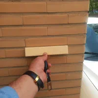 ** آجر سه سانتی رسی زرد قدیمی