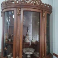 بوفه تمام چوب تمیز|بوفه، ویترین، کنسول|شیراز, شهرک امیر کبیر|دیوار