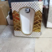 سنگ روشویی و توالت ایرانی طلایی وتوالت فرنگی طلایی