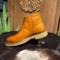 بوت تک زیپ چرم طبیعی|کیف، کفش، کمربند|قم, صفائیه|دیوار