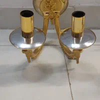 ۲عدد لوستر دیواری آب طلاکاری شده