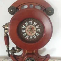 ساعت دیواری فانتزی تلفن دار|ساعت دیواری و تزئینی|سیاهکل, |دیوار