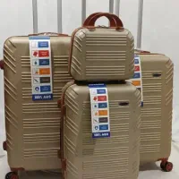 چمدان شرکتی آستر کرم مشکی نوار شکلاتی با کاور آک|کیف، کفش، کمربند|تهران, مظاهری|دیوار