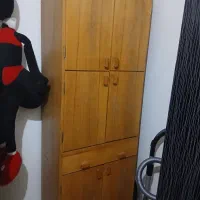 کمد چوب گردو و چوپ اد دی اف چرخ دار