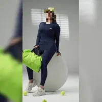 ست ورزشی فینگردار با لگ پشت چین|لباس|اصفهان, باغ نگاره|دیوار