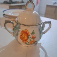 قندان ،دو بشقاب و یک کاسه پایه دار|ظروف سرو و پذیرایی|کرج, حیدرآباد|دیوار