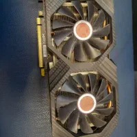 کارت گرافیک rx580 xfx 8g با کارت در حد نو