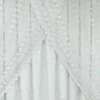 پرده حریر کریستالی گلدوزی شده|پرده، رانر، رومیزی|ری, ولی آباد|دیوار