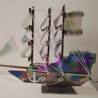 کشتی دکوری چوبی شب خوابی