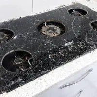 شیشه اجاق صفحه گاز استیل پنج شعله