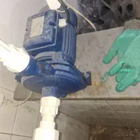 مخزن شستشو شامل پمپ آب یک اسب یک عدد وان با پایه|ماشین‌آلات صنعتی|ماهدشت, |دیوار